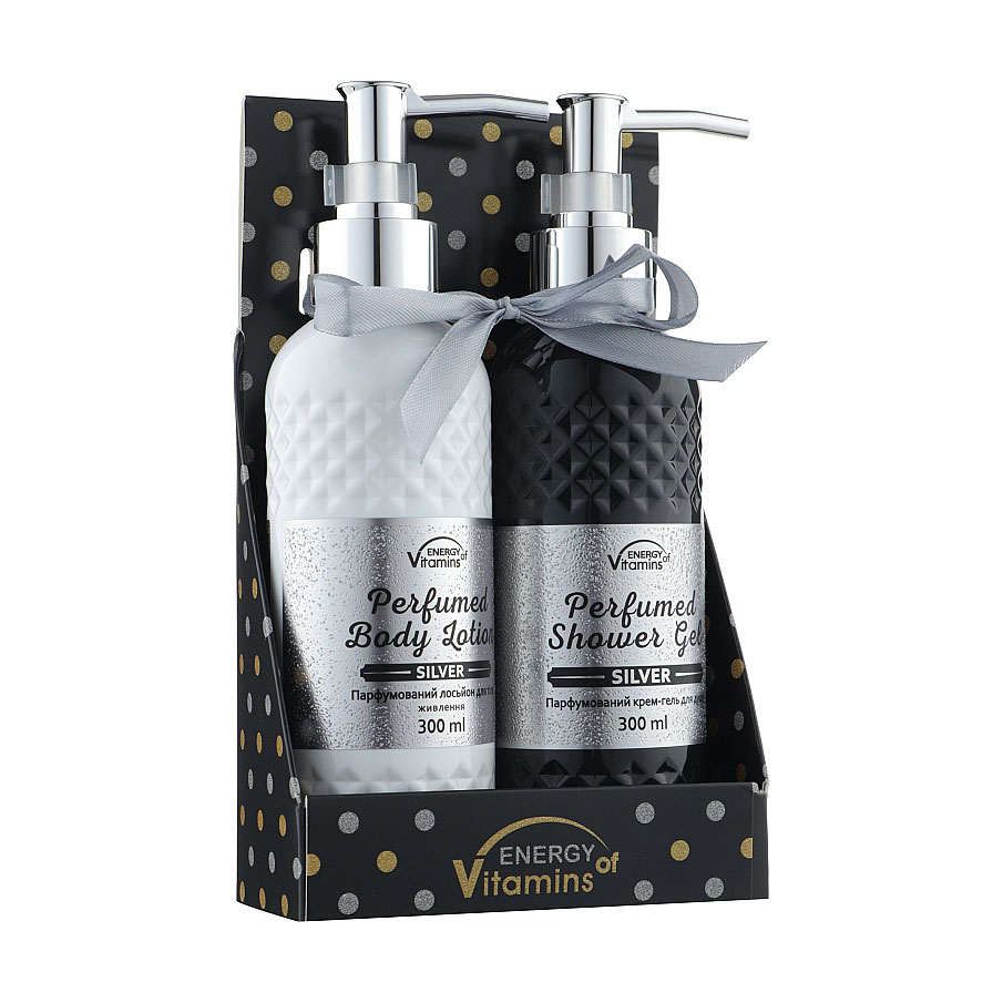 Подарунковий набір для тіла ENERGY of Vitamins Silver (крем-гель для душу Silver, 300 мл + лосьйон для тіла Silver, 300 мл)